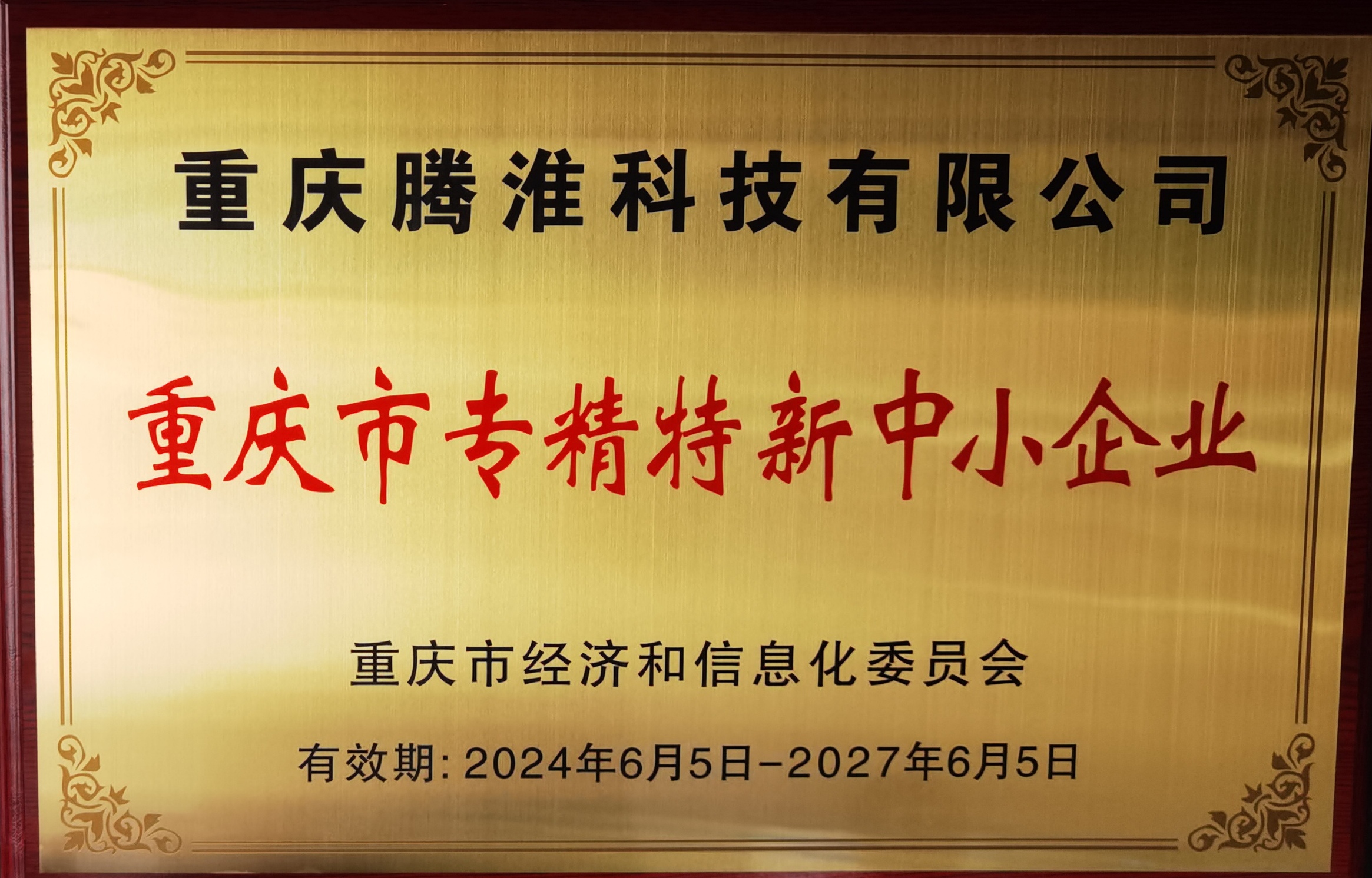 专精特新企业证书